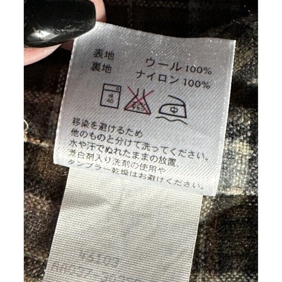 Vintage Pendleton Mens Sz XL Brown Gray Plaid 100% Wool Button Up Long Slv Shirt - Picture 6 of 9